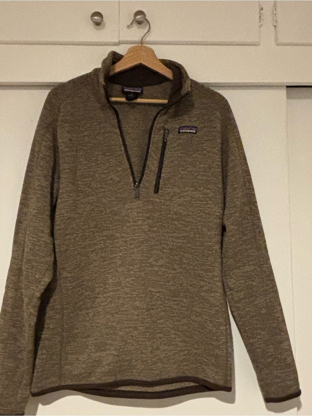 PATAGONIA - MEN'S BETTER SWEATER 1/4-ZIP FLEECE Size M Brown